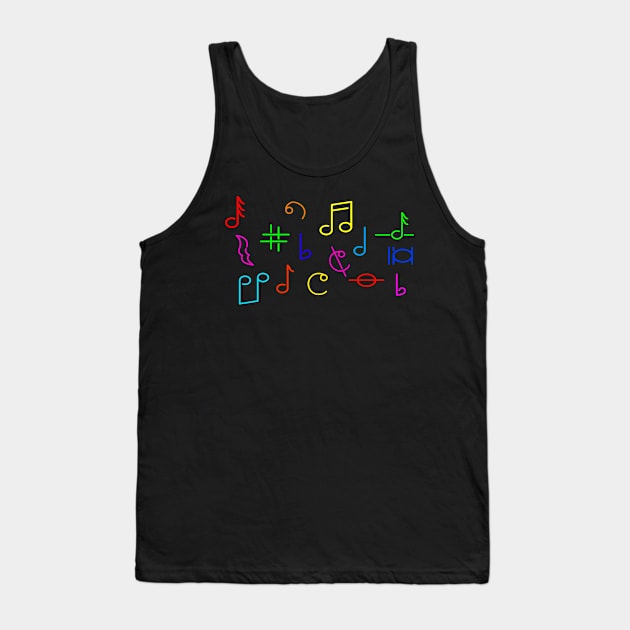 Music electro EDM rock hiphop techno gift idea Tank Top by KK-Royal